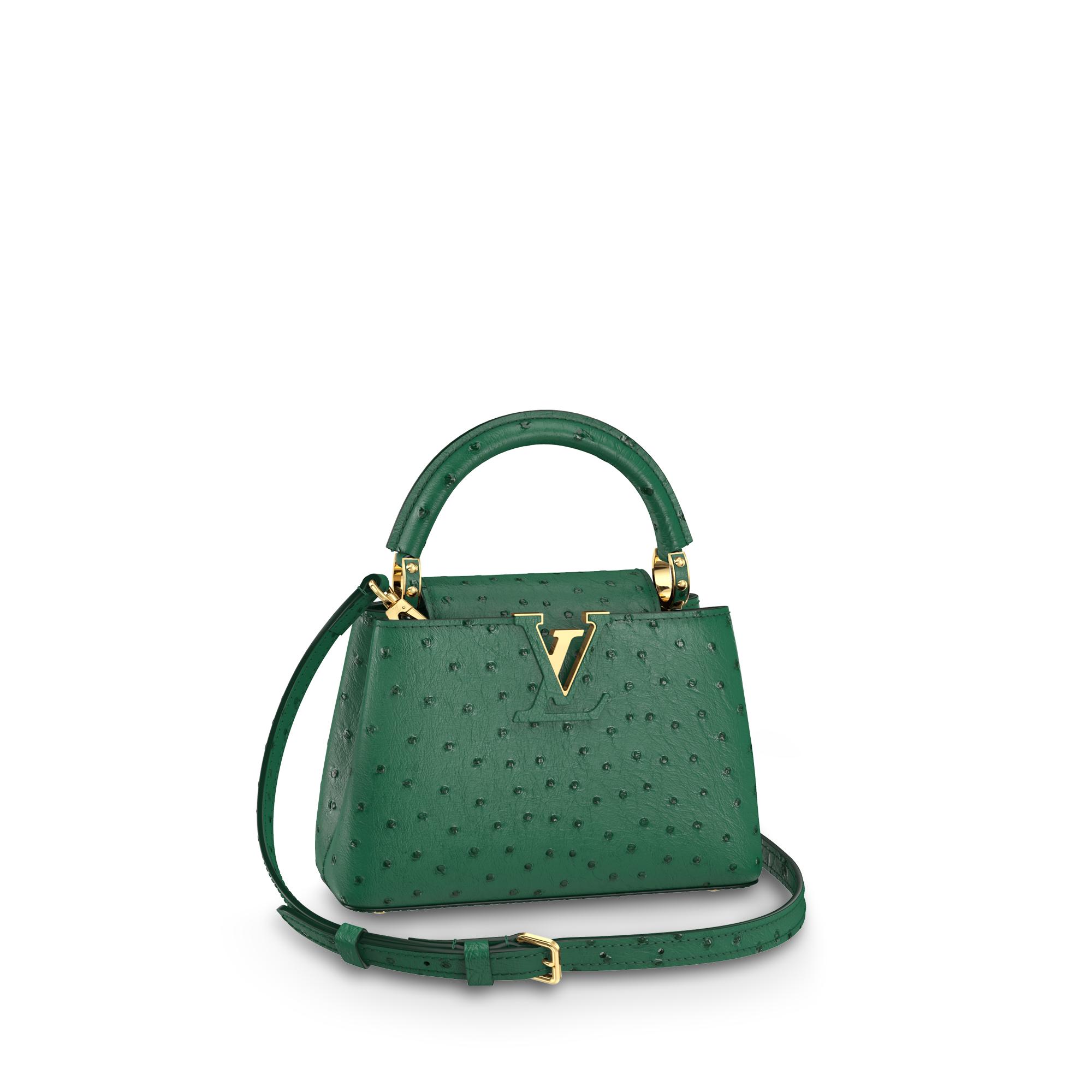 Capucines Mini Crocodilien Brillant Women Handbags Louis Vuitton